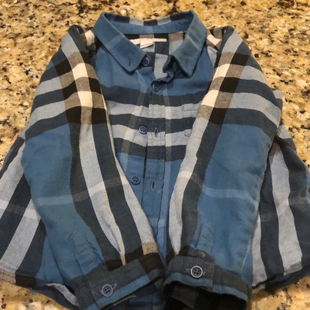 Burberry Toddler button up/24 months